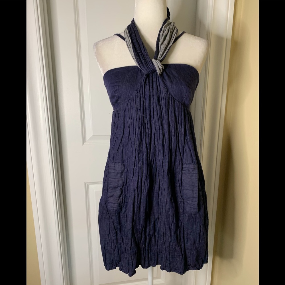 WALTER Pleated Denim Mini Dress 👗
